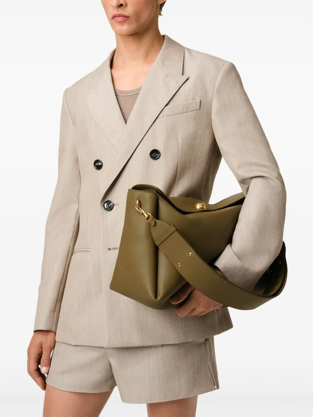 Ami Paris Large Carrousel Shoulder Bag — Same as shown — Size One Size — Side View