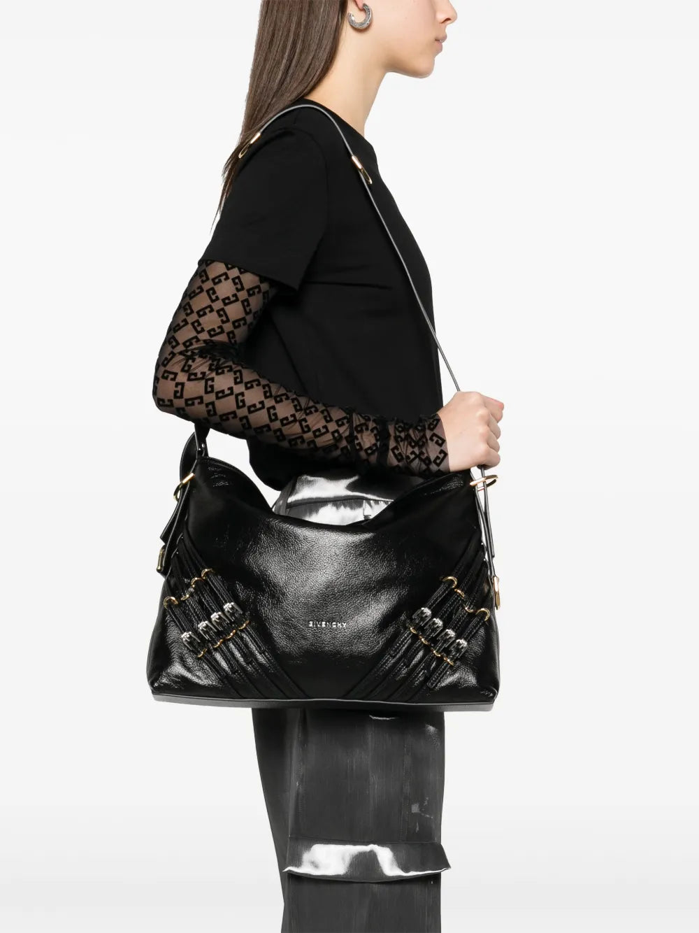 Givenchy Medium Voyou Shoulder Bag — Same as shown — Size One Size — Side View