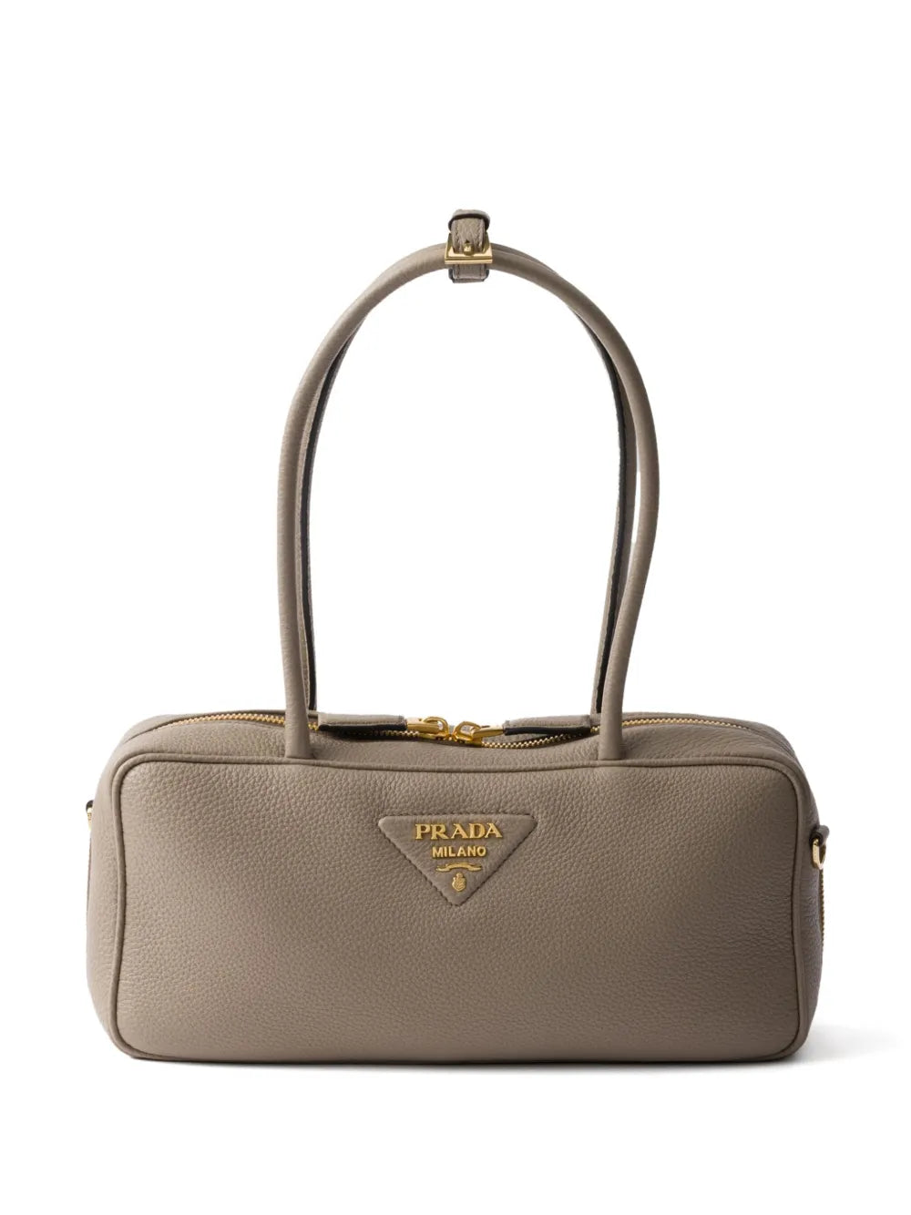 Prada Medium Leather Top Handle Bag — Same as shown — Size One Size — Front View