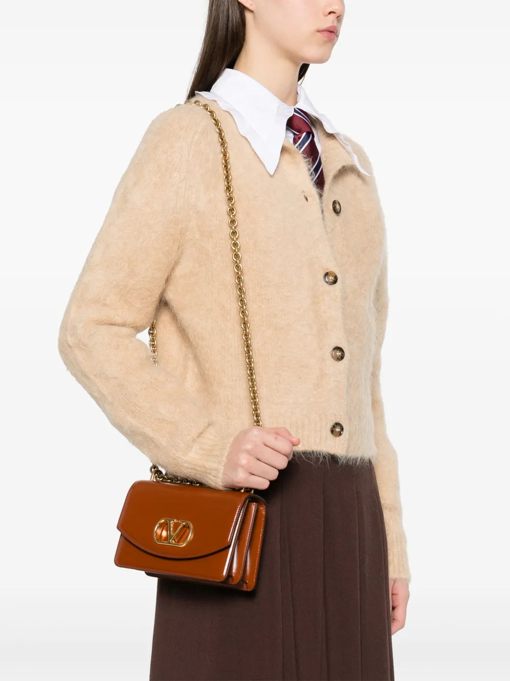 Valentino Garavani Small Vain Shoulder Bag — Same as shown — Size One Size — Side View