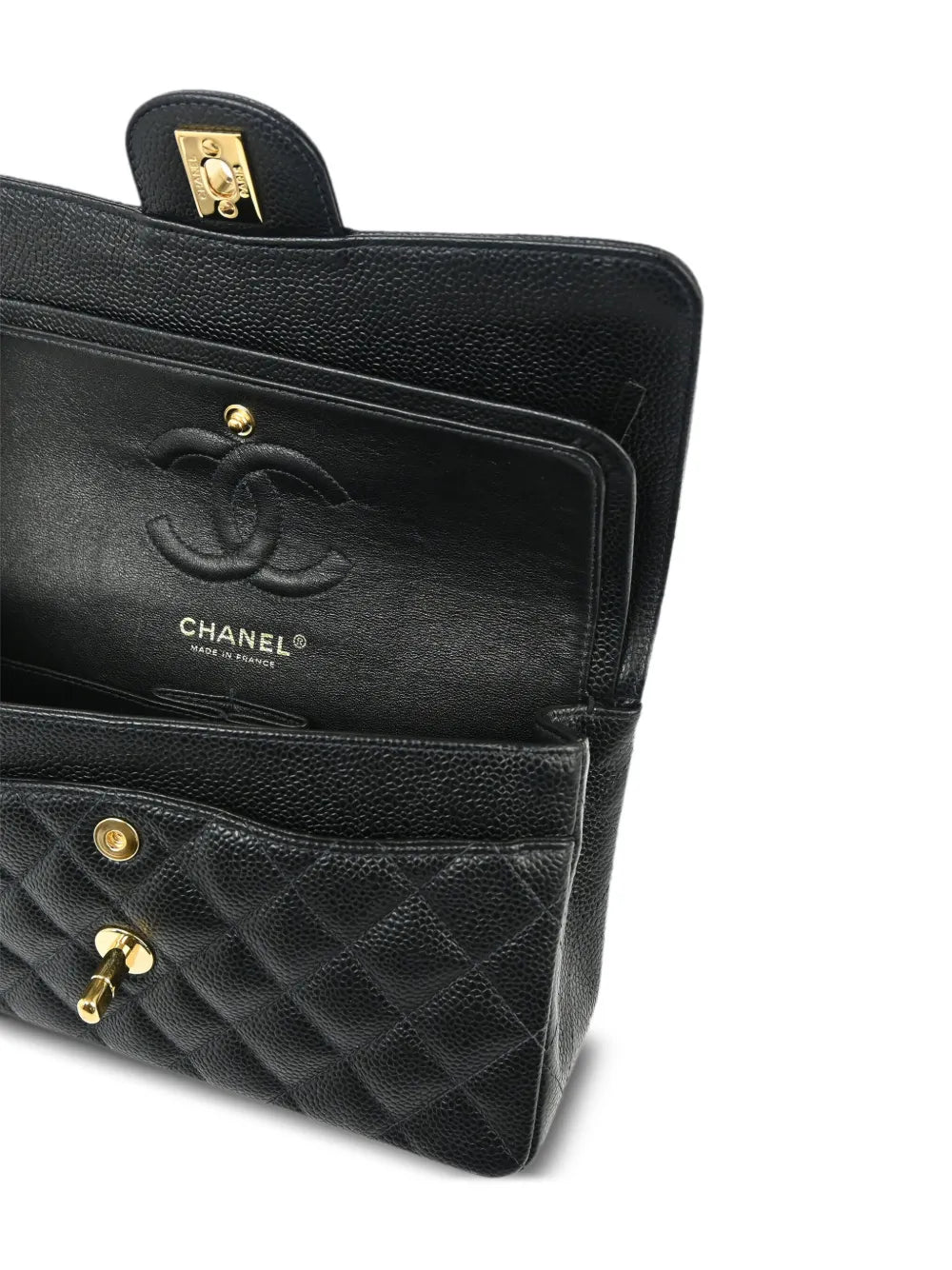 Chanel Pre Owned 2005 Small Classic Double Flap Shoulder Bag — Same as shown — Size One Size — Top View