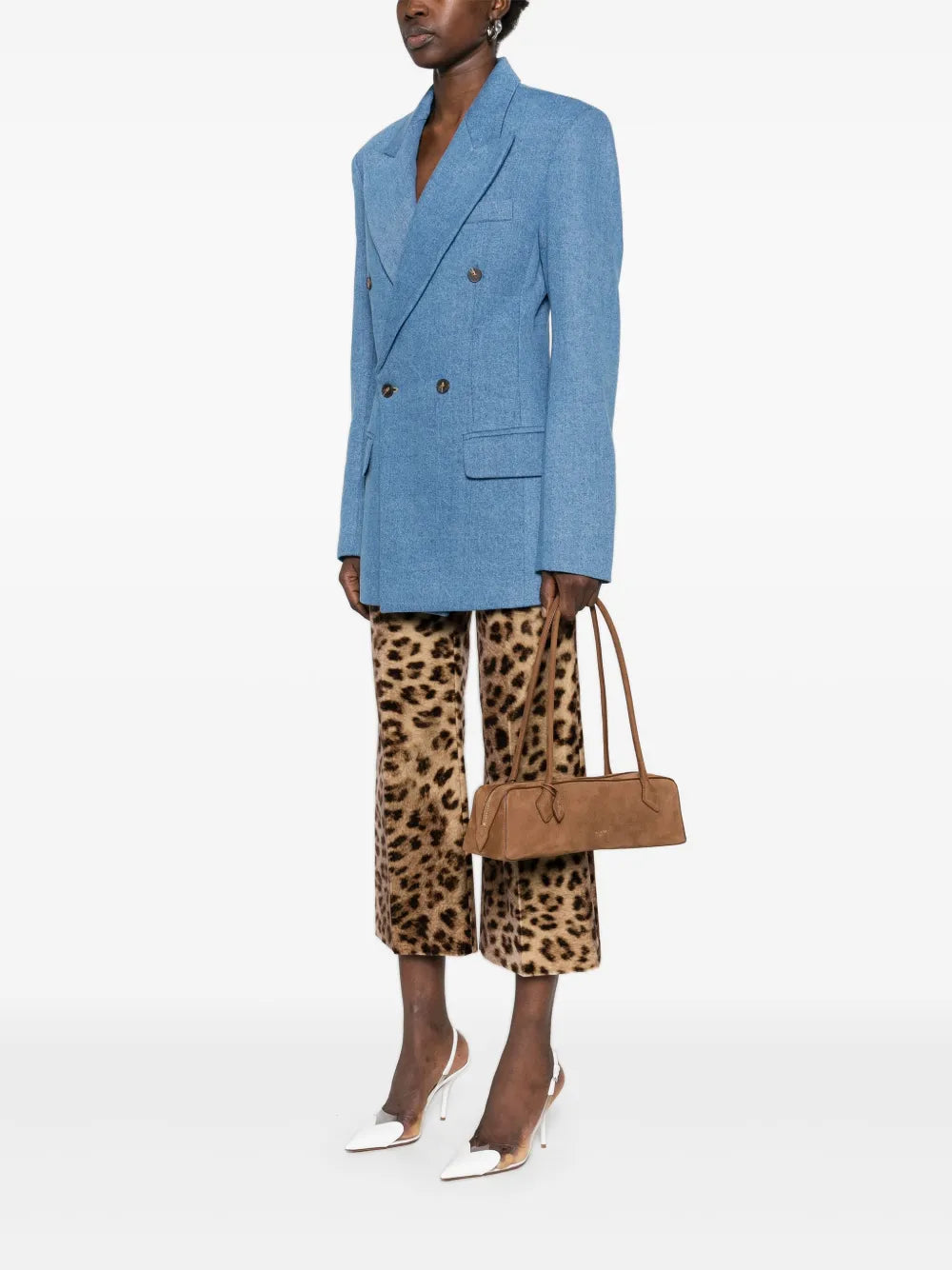 Alaia Medium Le Teckel Suede Bag — Same as shown — Size One Size — Side View