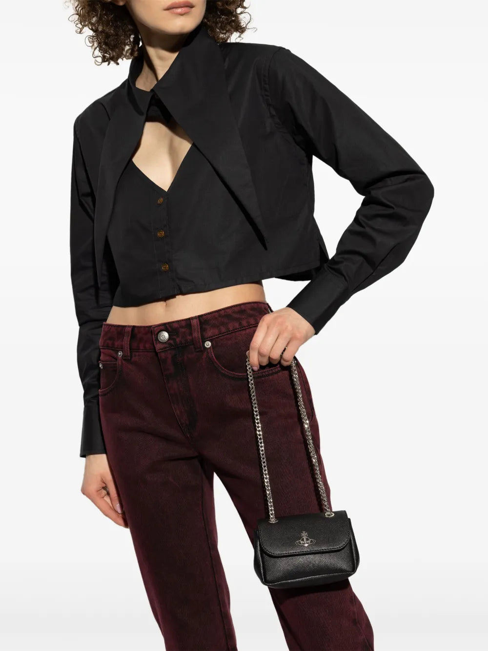 Vivienne Westwood Orb Plaque Shoulder Bag — Same as shown — Size One Size — Side View