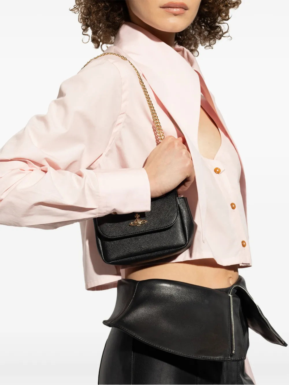 Vivienne Westwood Orb Plaque Shoulder Bag — Same as shown — Size One Size — Side View