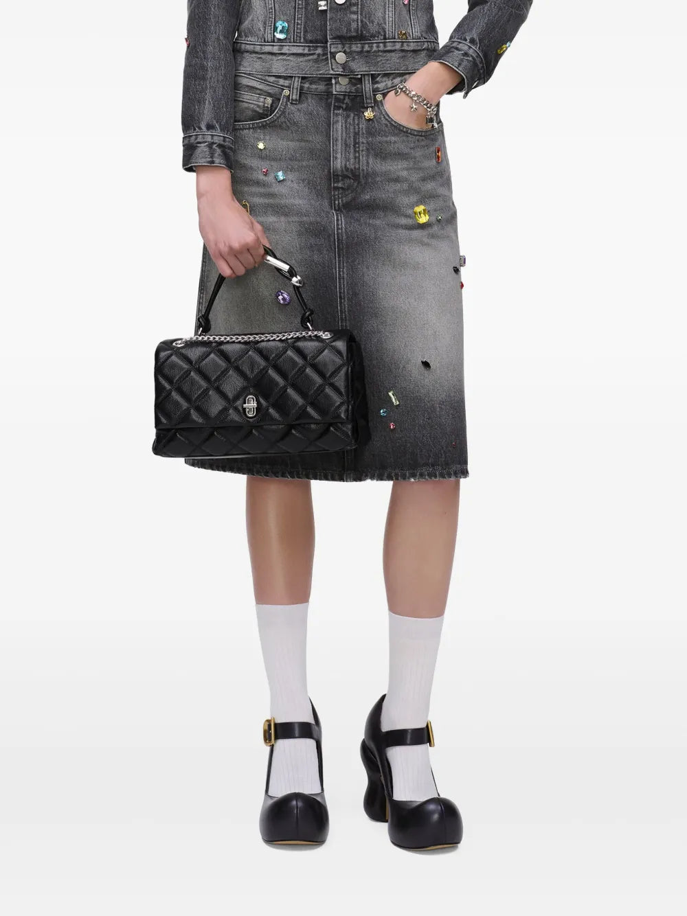 Marc Jacobs Medium Quilted Dual Convertible Shoulder Bag — Same as shown — Size One Size — Back View