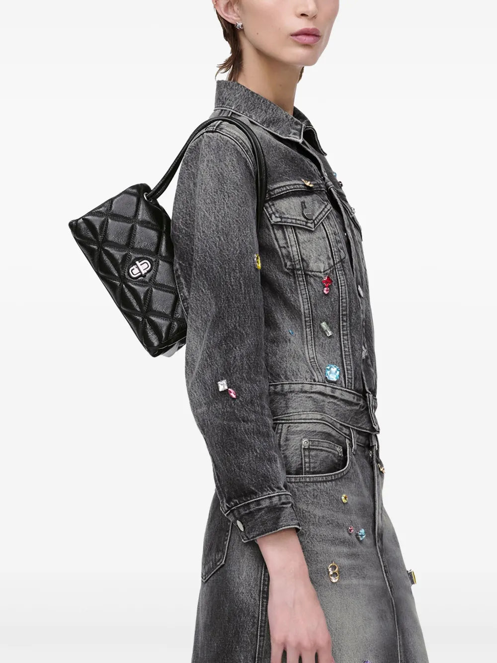 Marc Jacobs The Mini Quilted Dual Shoulder Bag — Same as shown — Size One Size — Side View