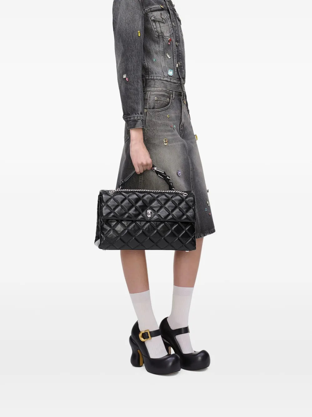 Marc Jacobs The Xl Quilted Dual Shoulder Bag — Same as shown — Size One Size — Side View