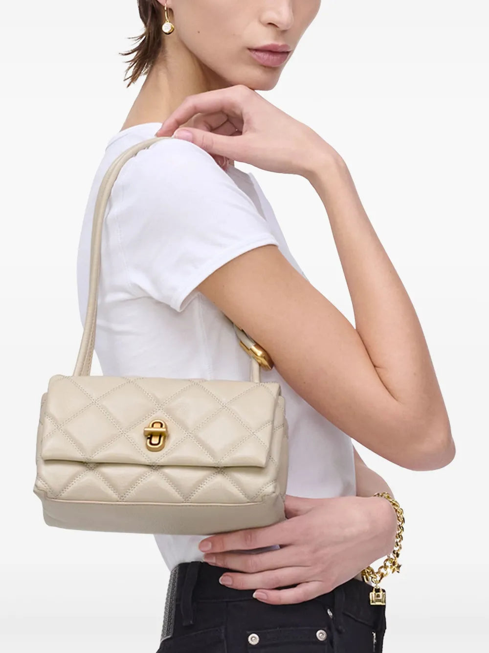 Marc Jacobs The Mini Quilted Dual Shoulder Bag — Same as shown — Size One Size — Side View
