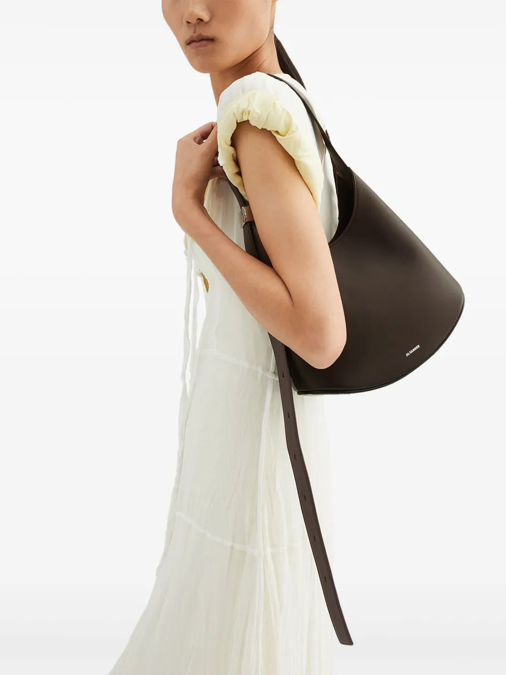 Jil Sander Small Eldorado Shoulder Bag — Same as shown — Size One Size — Side View