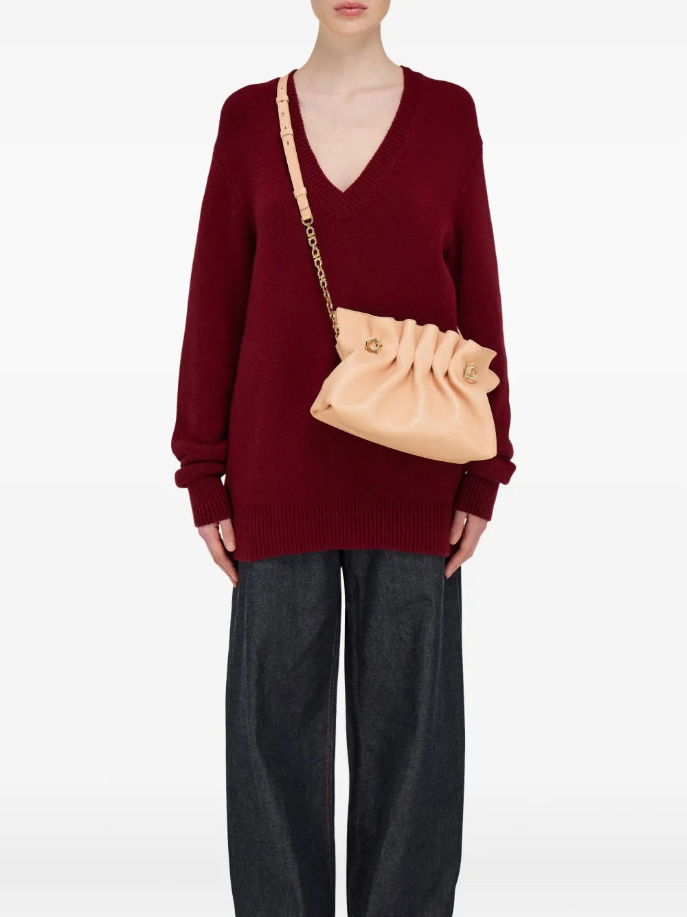 Ferragamo Small Soft Shoulder Bag — Same as shown — Size One Size — Side View