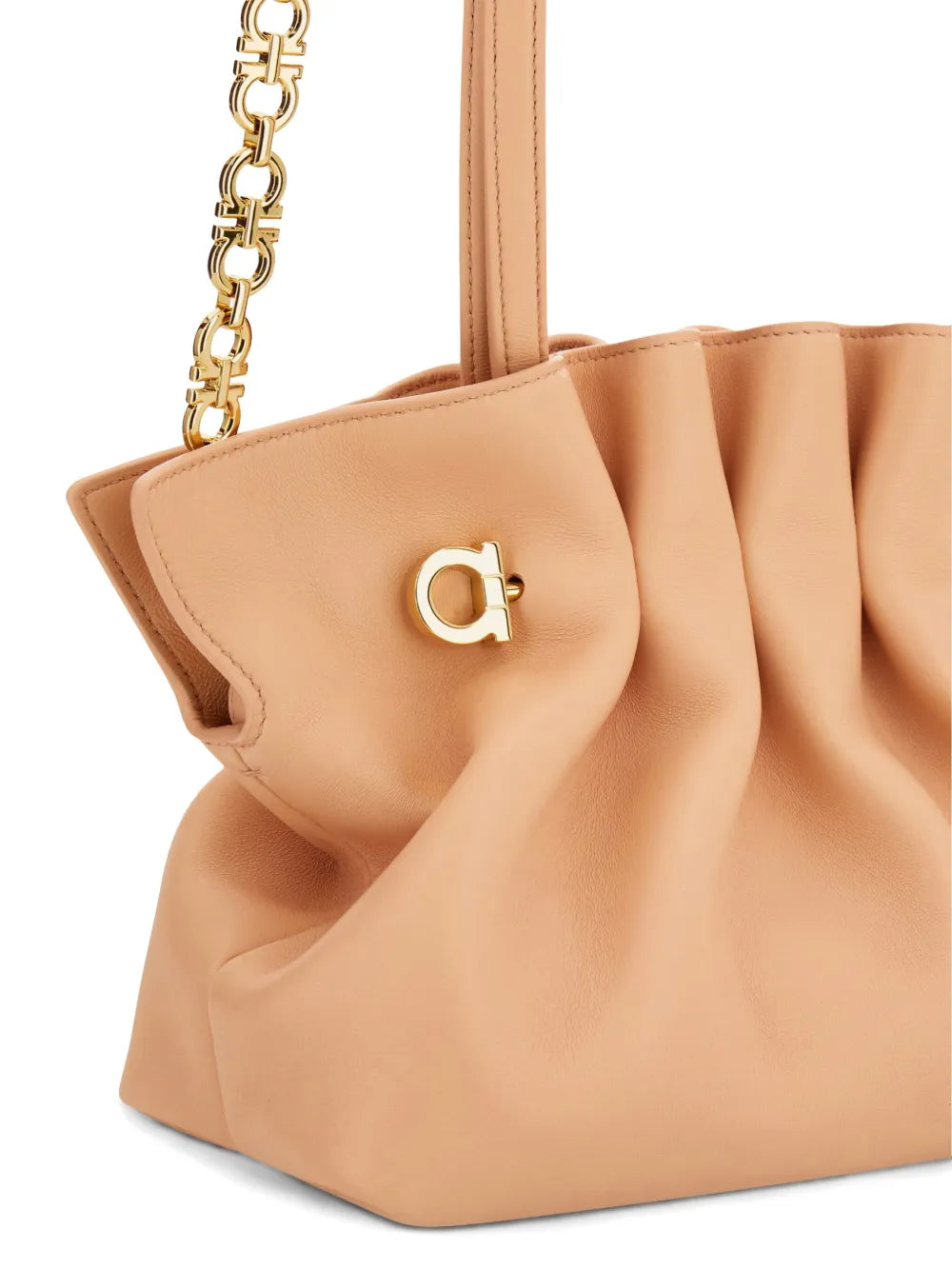 Ferragamo Small Soft Shoulder Bag — Same as shown — Size One Size — Lifestyle View