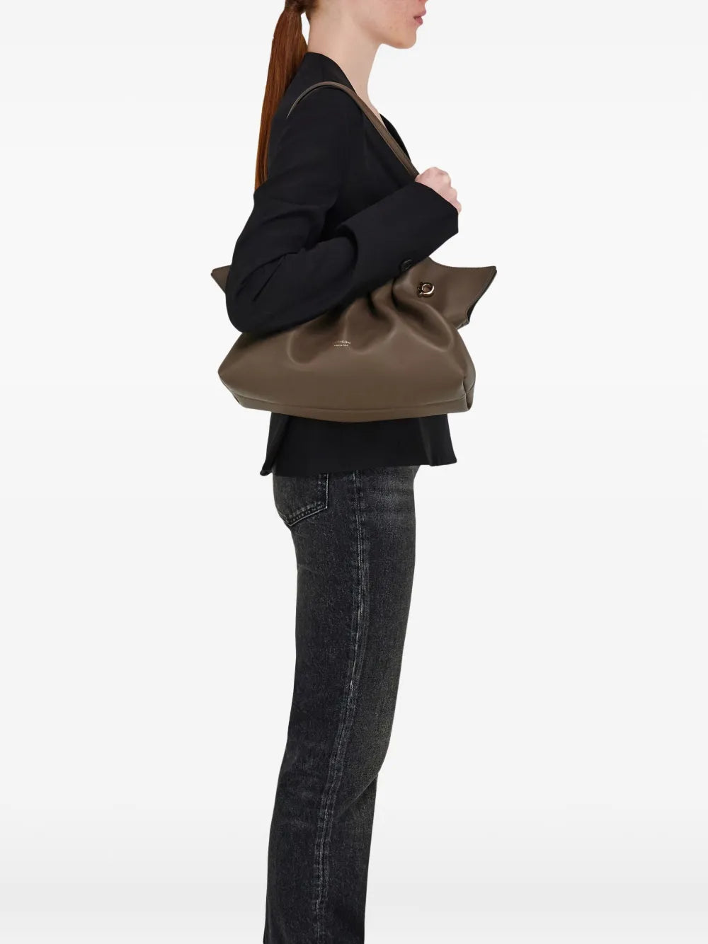 Ferragamo Medium Soft Shoulder Bag — Same as shown — Size One Size — Back View