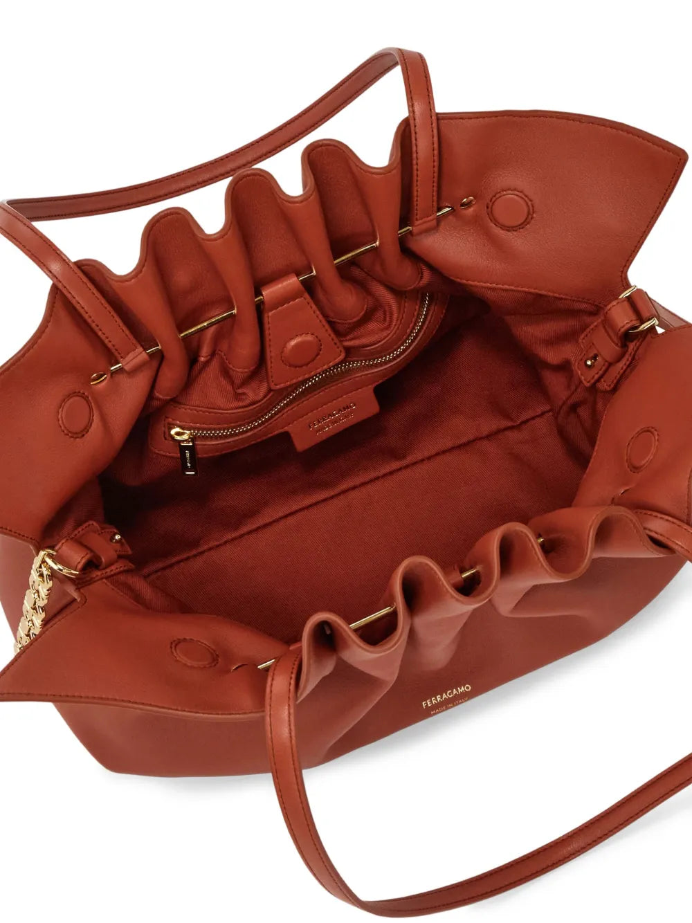 Ferragamo Medium Soft Shoulder Bag — Same as shown — Size One Size — Lifestyle View