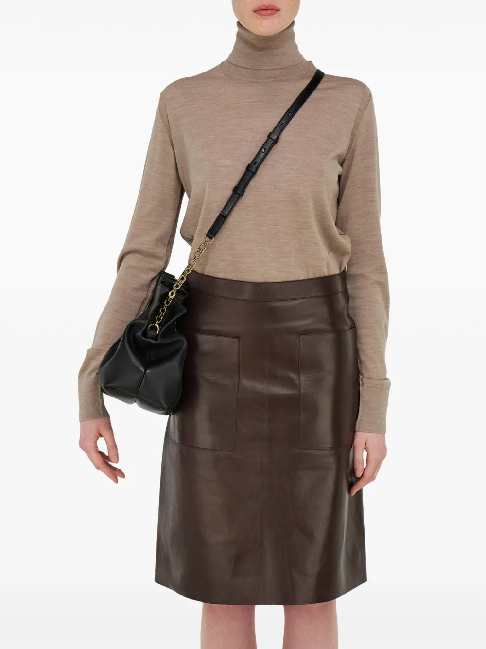 Ferragamo Medium Soft Shoulder Bag — Same as shown — Size One Size — Back View