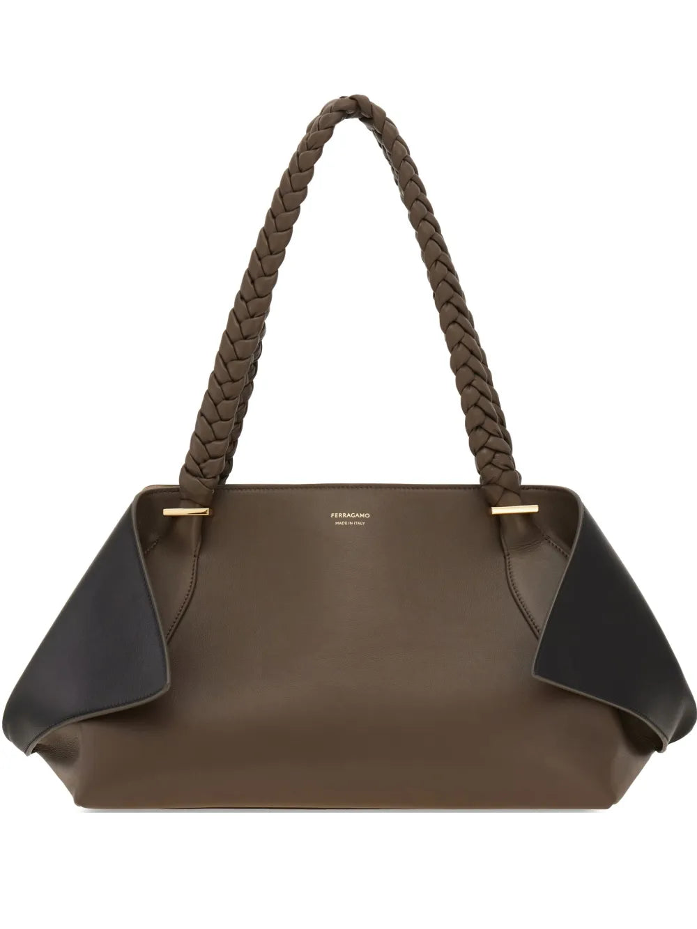 Ferragamo L Leather Shoulder Bag — Same as shown — Size One Size — Front View