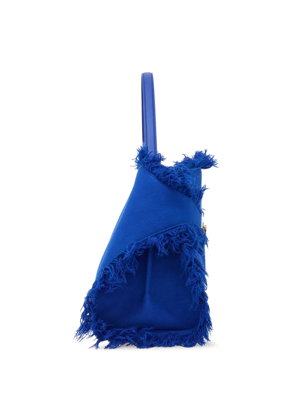 Ferragamo Large Hug Fringe Detail Shoulder Bag — Same as shown — Size One Size — Back View