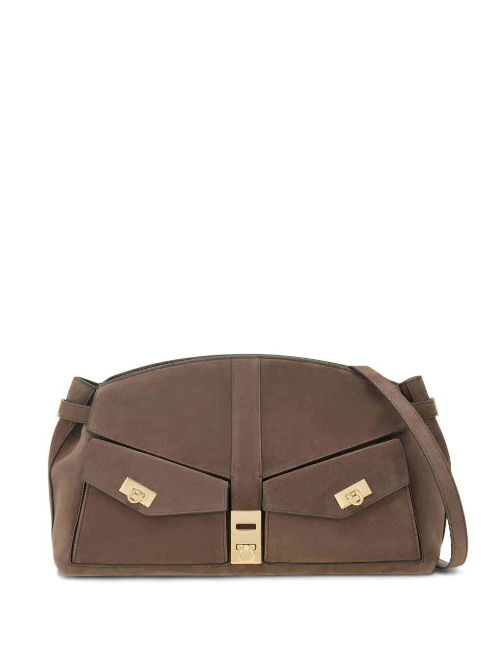 Ferragamo Large Hug Clutch Bag — Same as shown — Size One Size — Front View