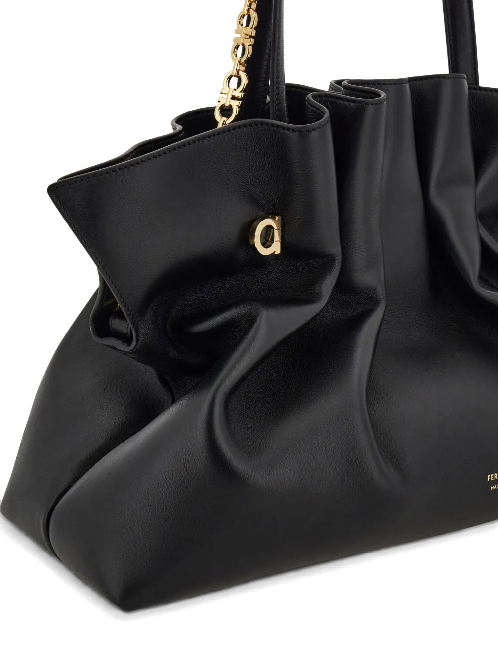 Ferragamo Large Soft Shoulder Bag — Same as shown — Size One Size — Lifestyle View