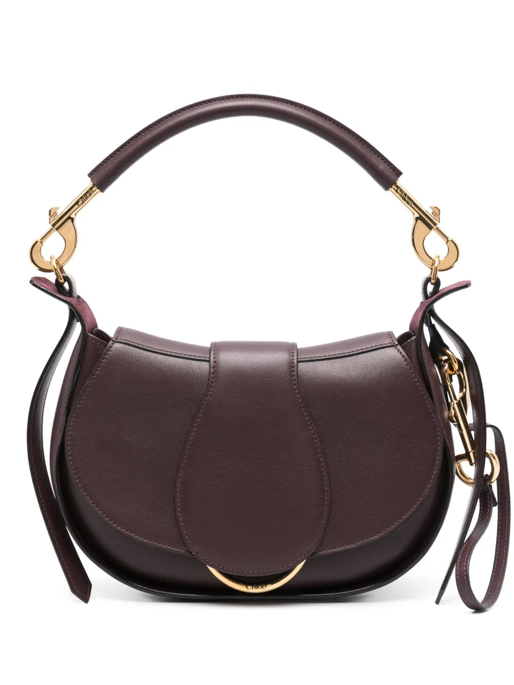 Chloe Leather Shoulder Bag — Same as shown — Size One Size — Front View
