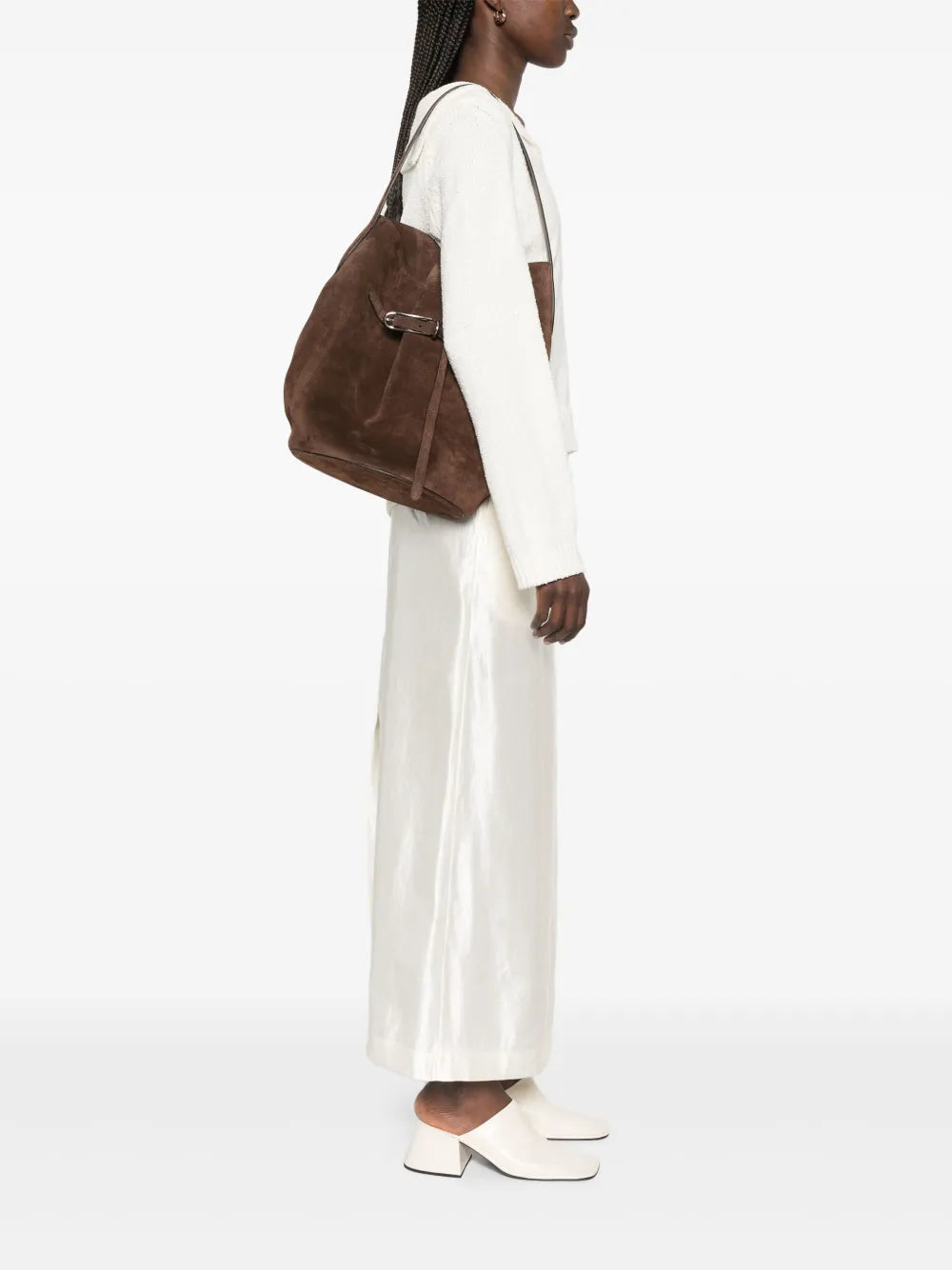 Liffner Large Belted Shoulder Bag — Same as shown — Size One Size — Side View