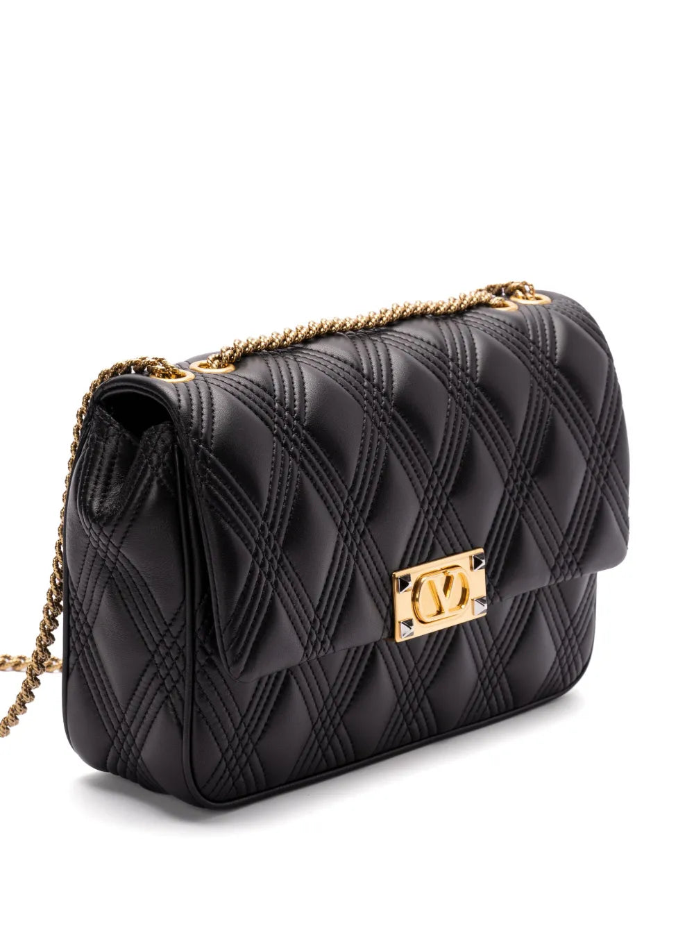 Valentino Garavani Leather Shoulder Bag — Same as shown — Size One Size — Back View
