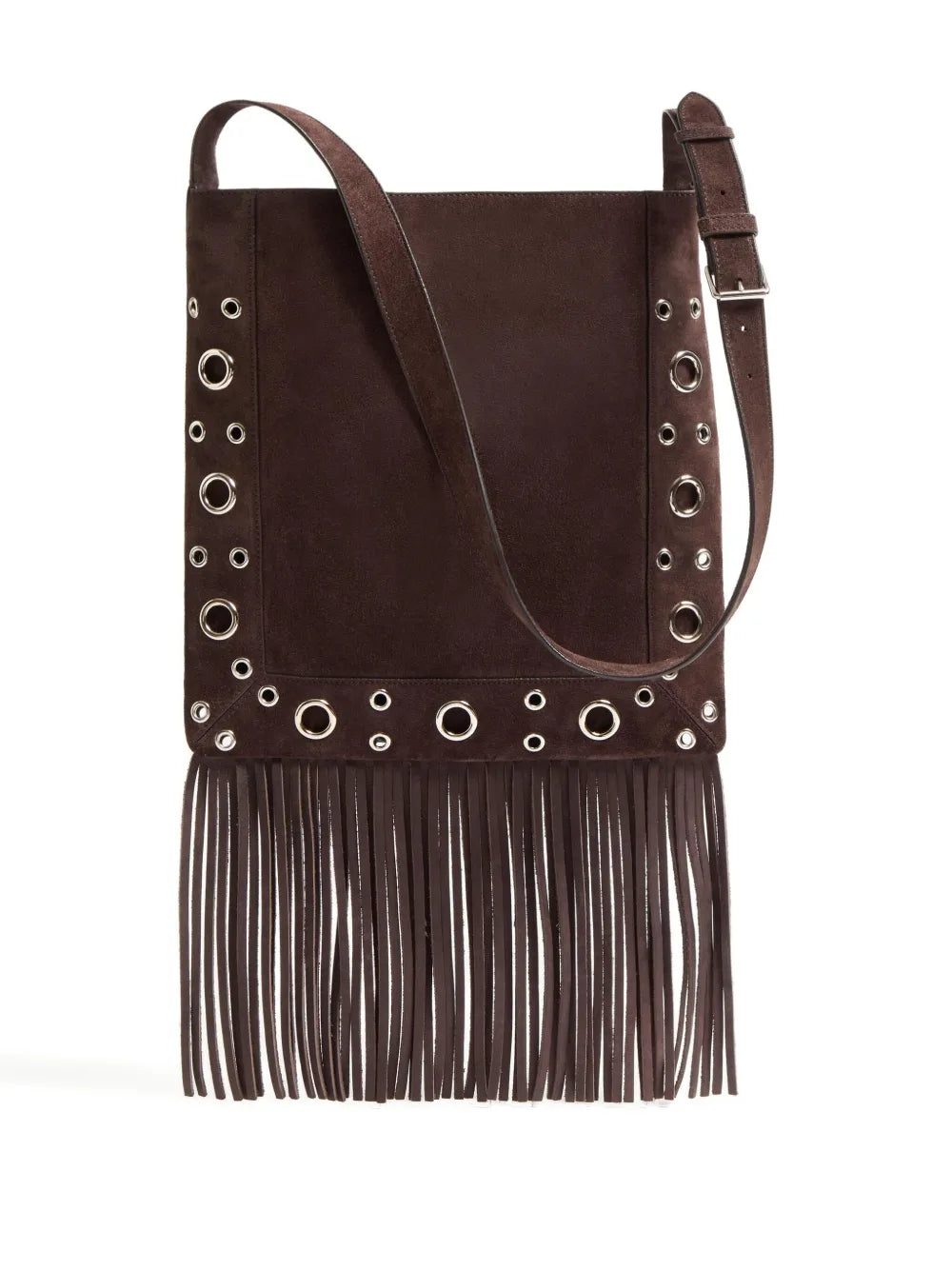 Valentino Garavani Nellcote Suede Shoulder Bag — Same as shown — Size One Size — Top View