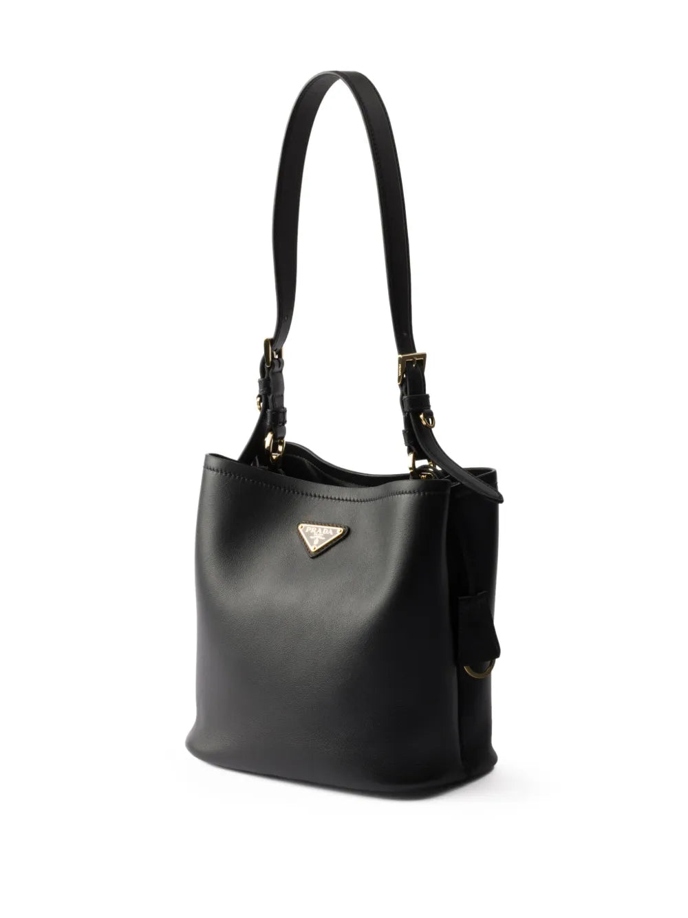 Prada Medium Leather Shoulder Bag — Same as shown — Size One Size — Back View