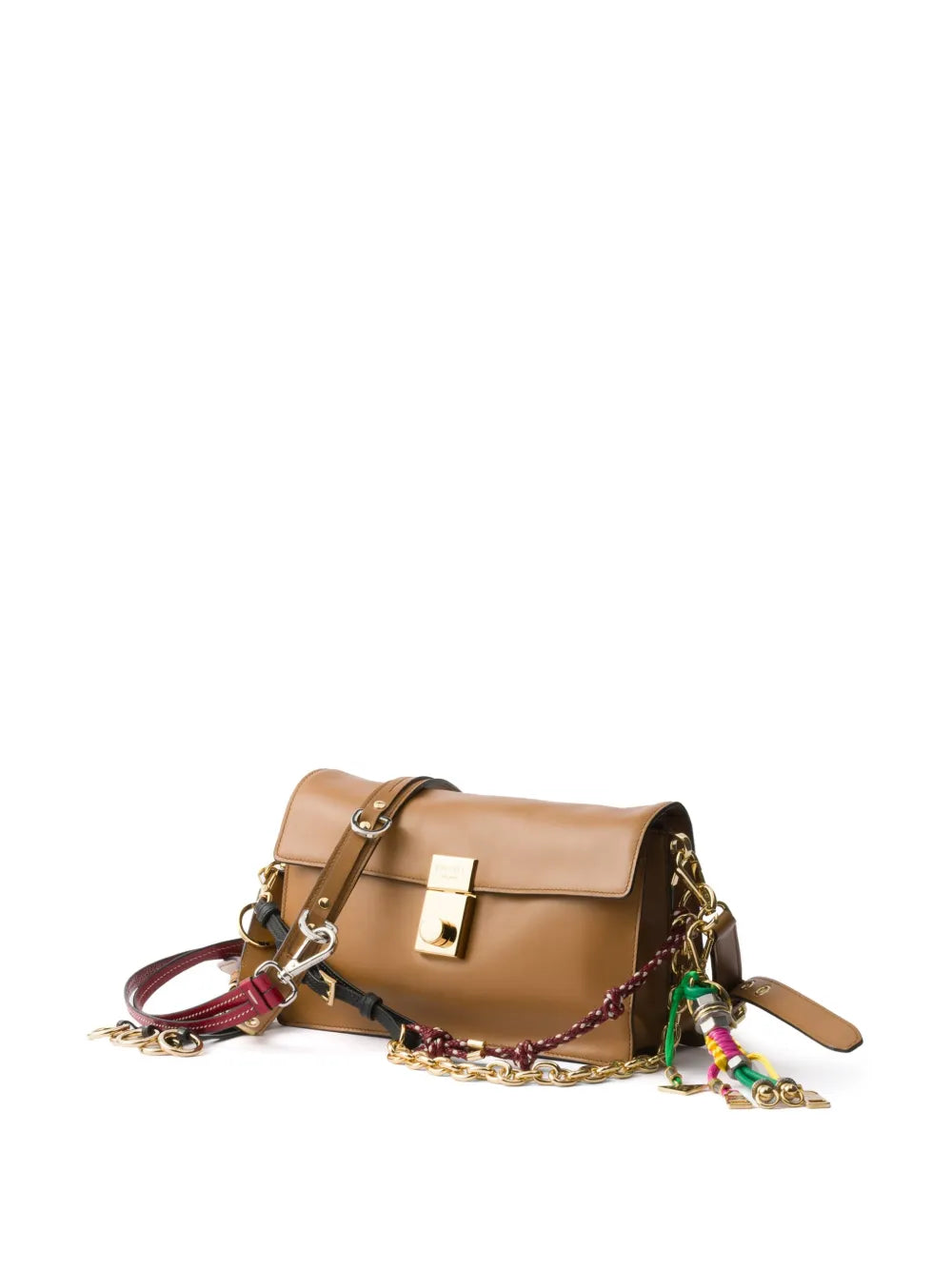 Prada Small Soft Sound Leather Shoulder Bag — Same as shown — Size One Size — Back View