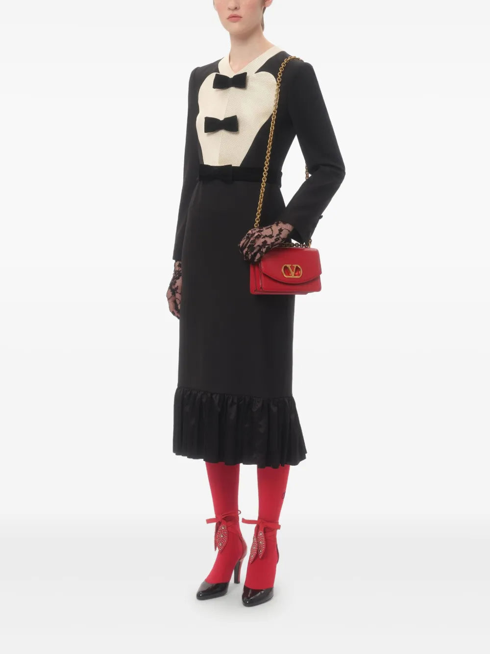 Valentino Garavani Small Vain Shoulder Bag — Same as shown — Size One Size — Side View