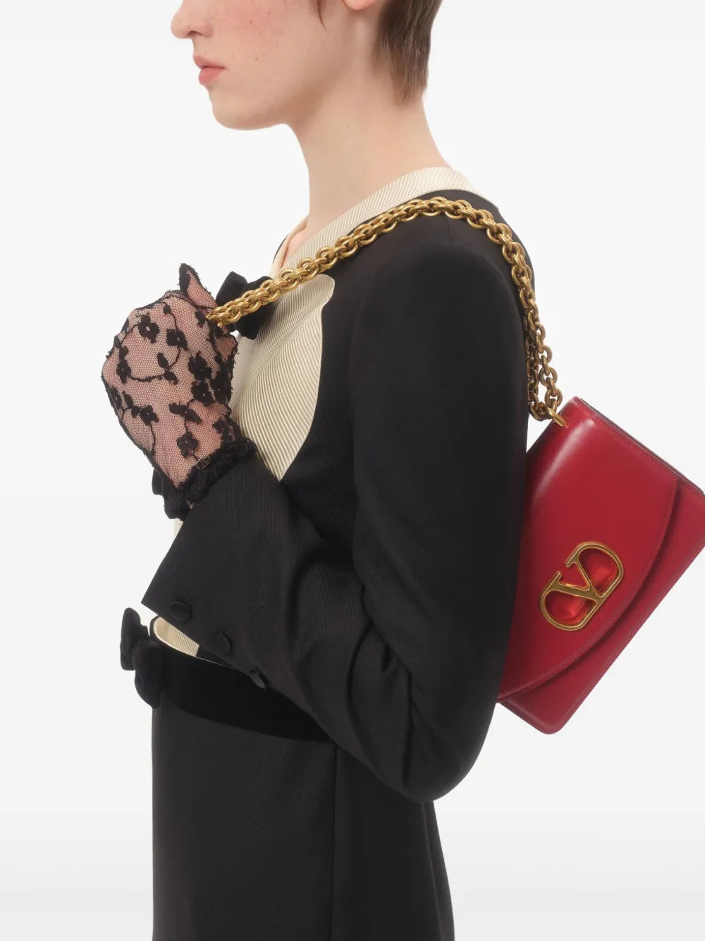 Valentino Garavani Small Vain Shoulder Bag — Same as shown — Size One Size — Back View