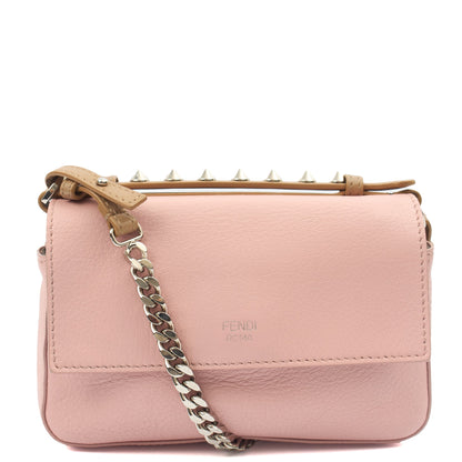 Fendi Cross Body Demi Jour in Pink, Leather — Back View