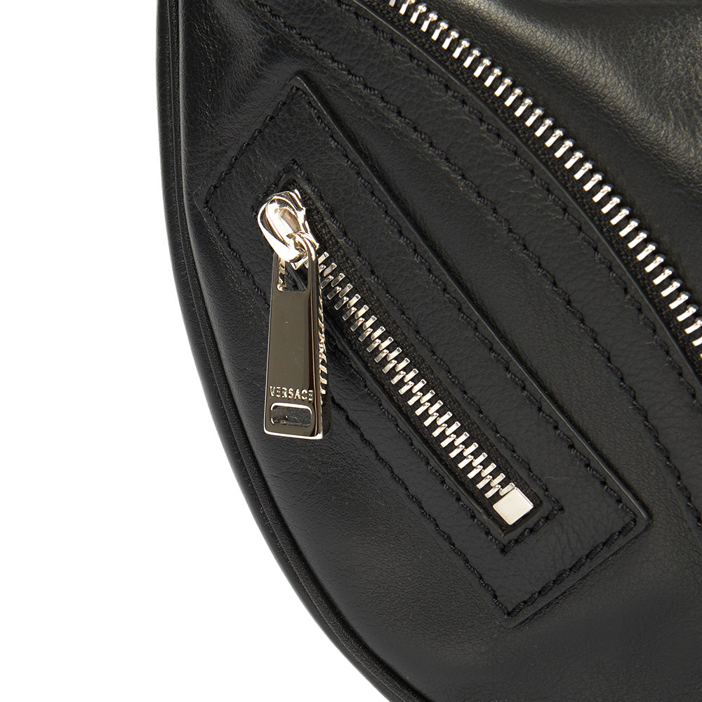 Versace Shoulder Bag Biker Hobo in Black, Leather — Alternate View 19