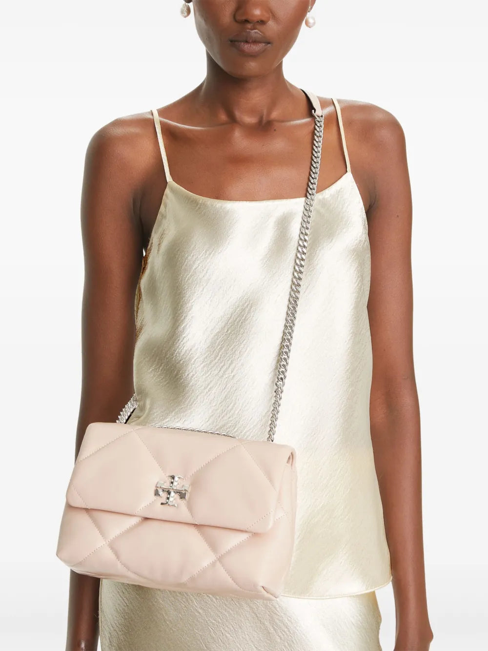 Tory Burch Small Kira Diamond Convertible Shoulder Bag — Same as shown — Size One Size — Side View