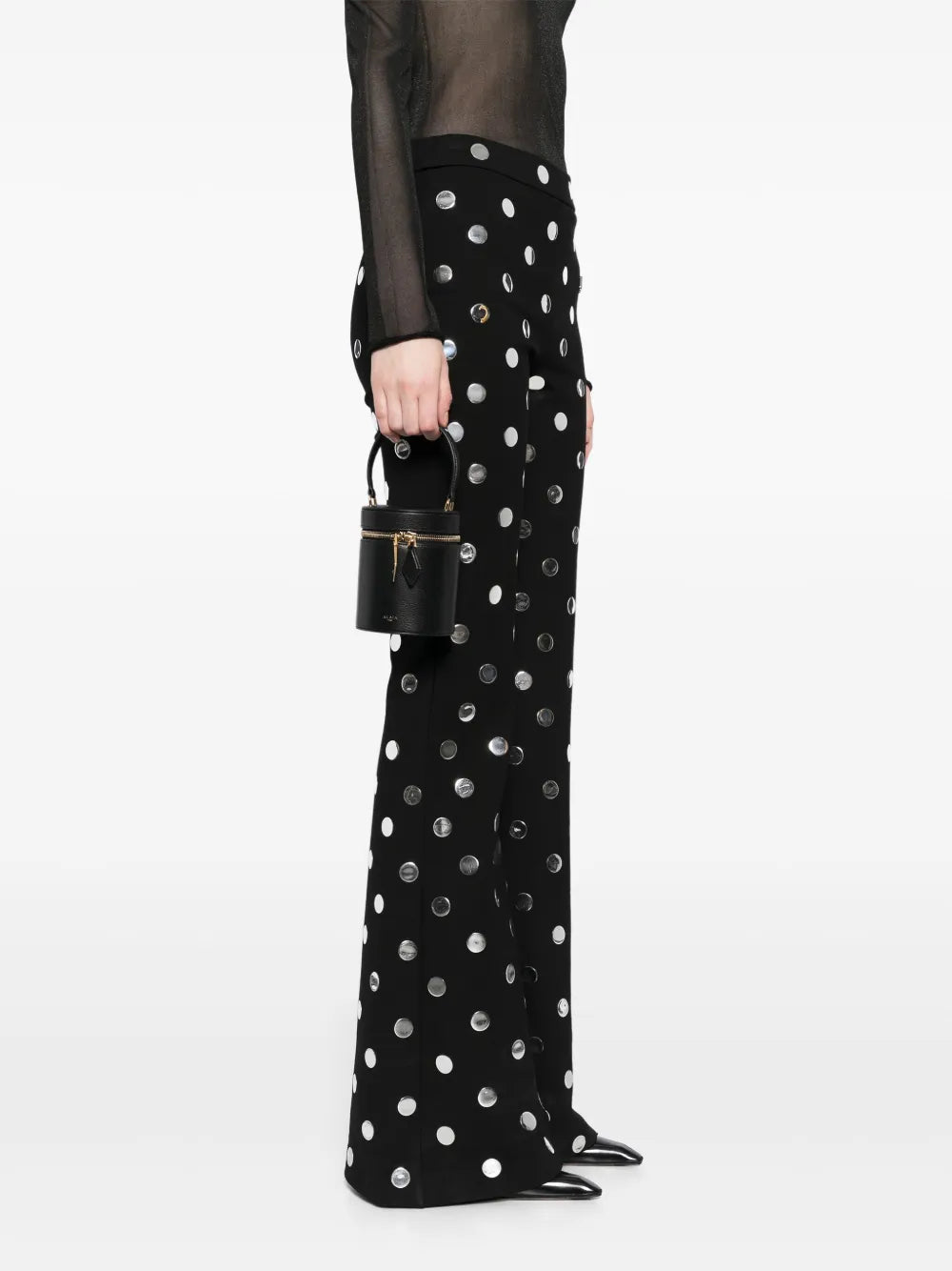 Alaia Shiny Shoulder Bag — Same as shown — Size One Size — Side View
