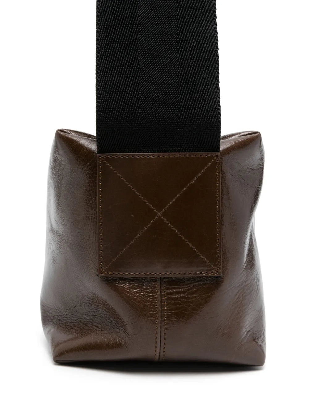Uma Wang Medium Leather Shoulder Bag — Same as shown — Size One Size — Top View