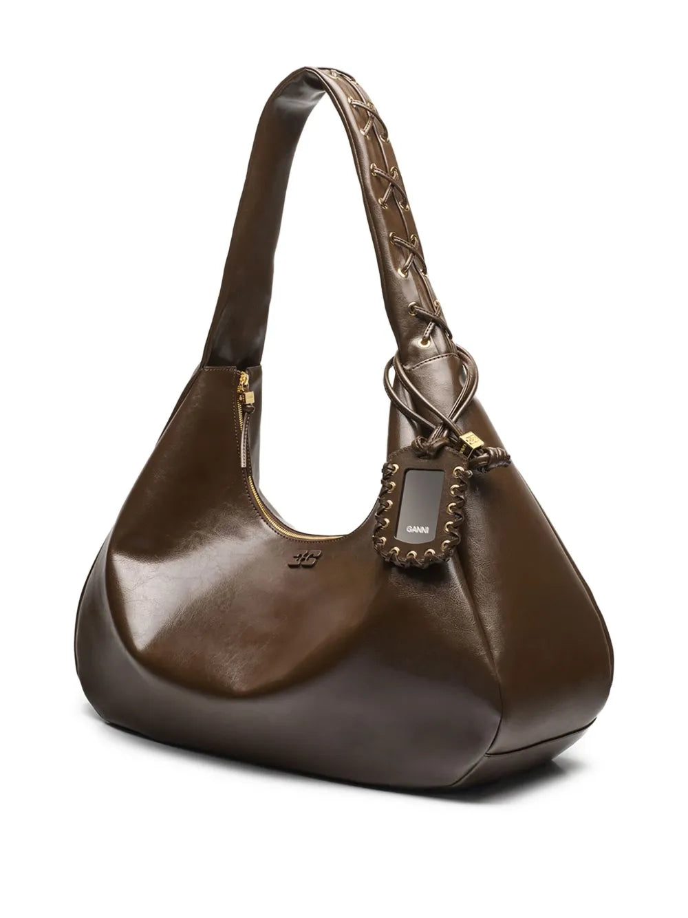 Ganni Large Hobo Bag — Same as shown — Size One Size — Top View
