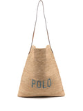 Polo Ralph Lauren Raffia Shoulder Bag — Same as shown — Size One Size — Front View