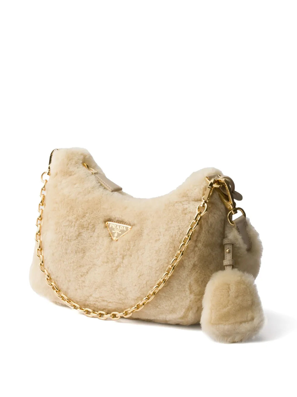 Prada Re Edition Shearling Mini Bag — Same as shown — Size One Size — Back View