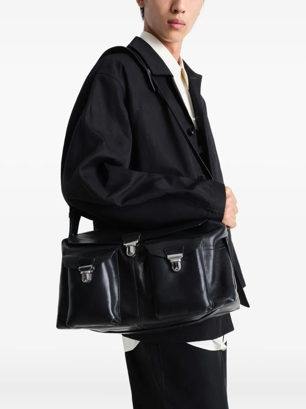 Lemaire Week End Gear Shoulder Bag — Same as shown — Size One Size — Side View