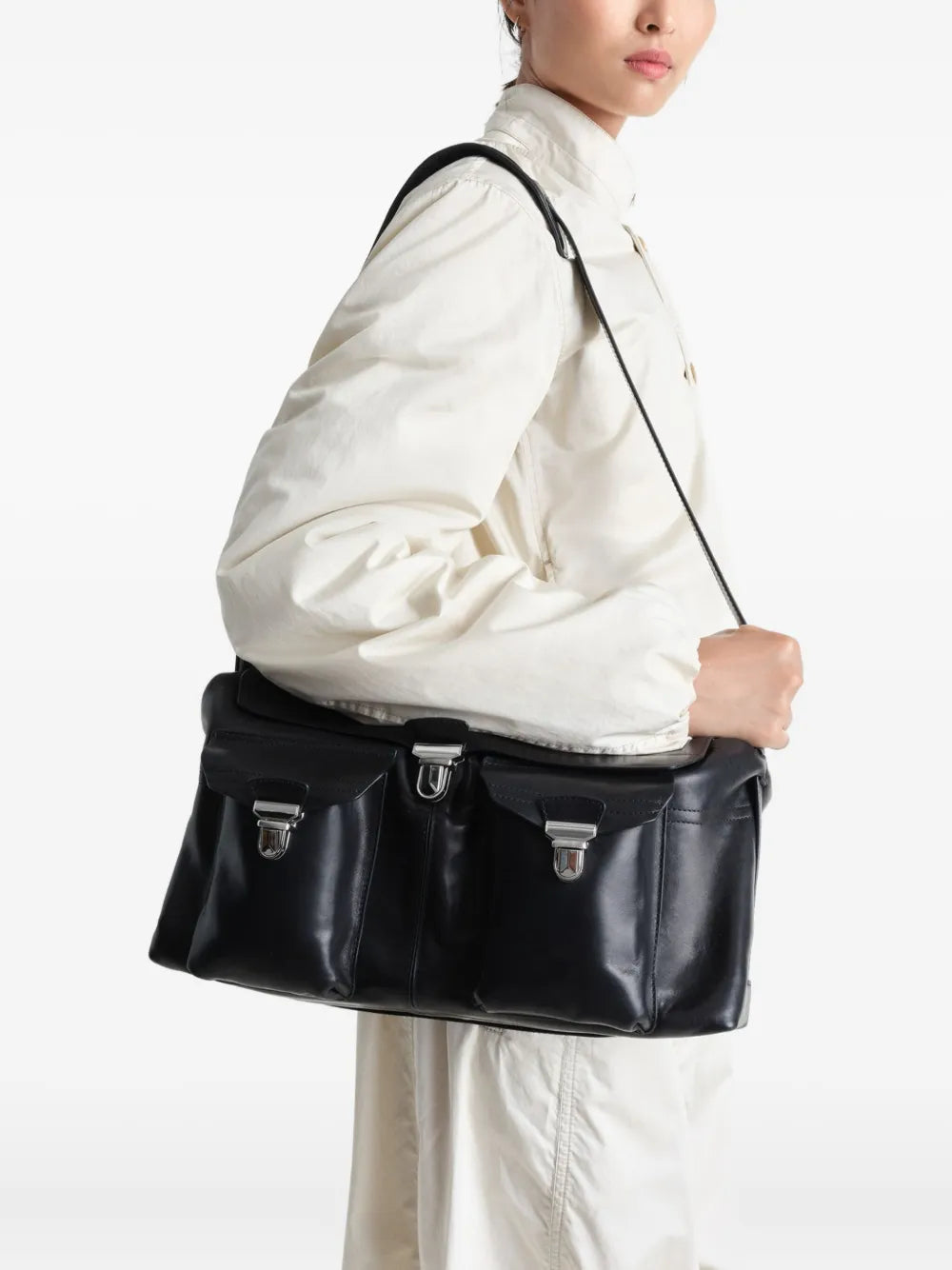 Lemaire Week End Gear Shoulder Bag — Same as shown — Size One Size — Back View