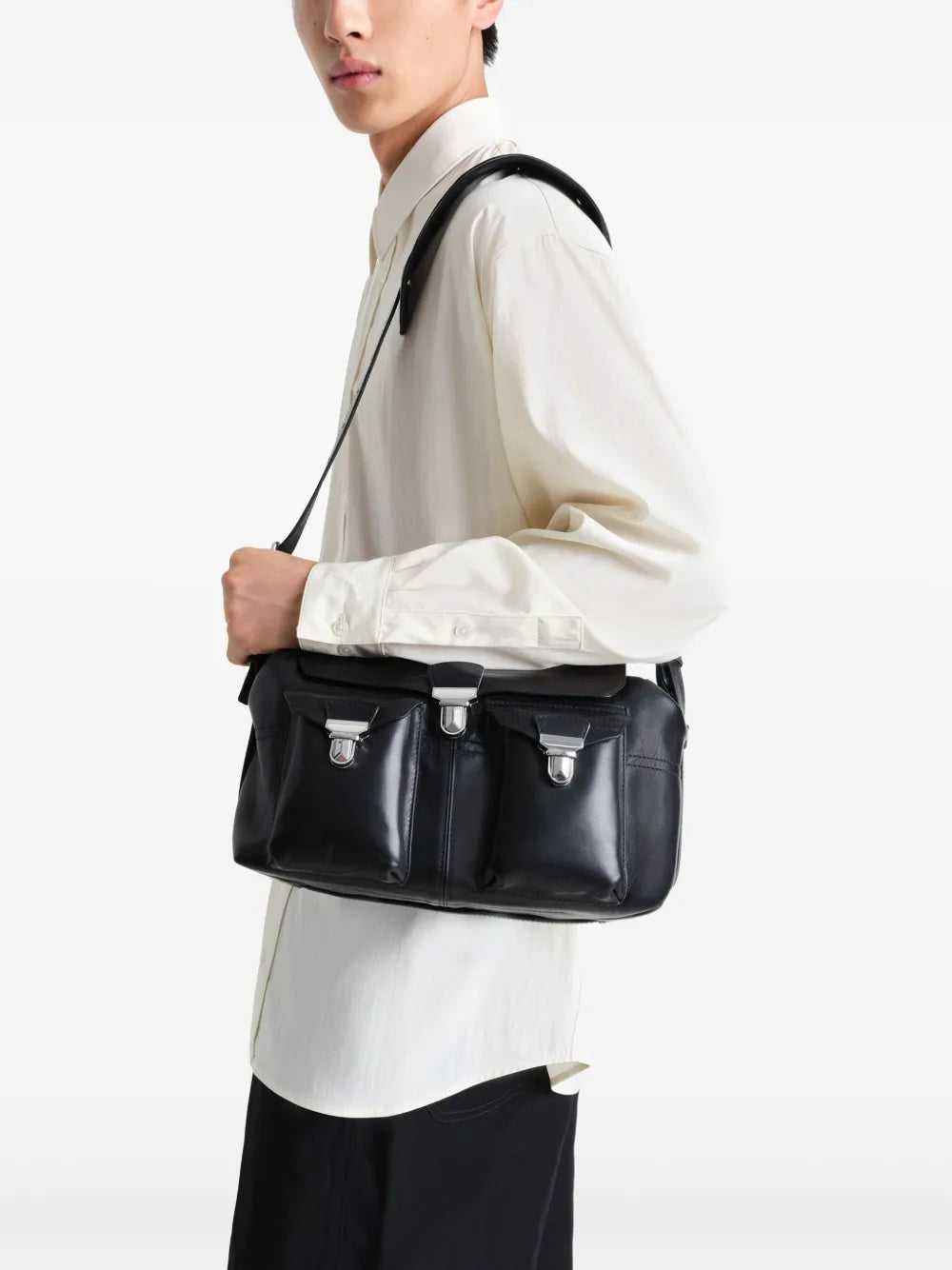 Lemaire Medium Gear Shoulder Bag — Same as shown — Size One Size — Side View