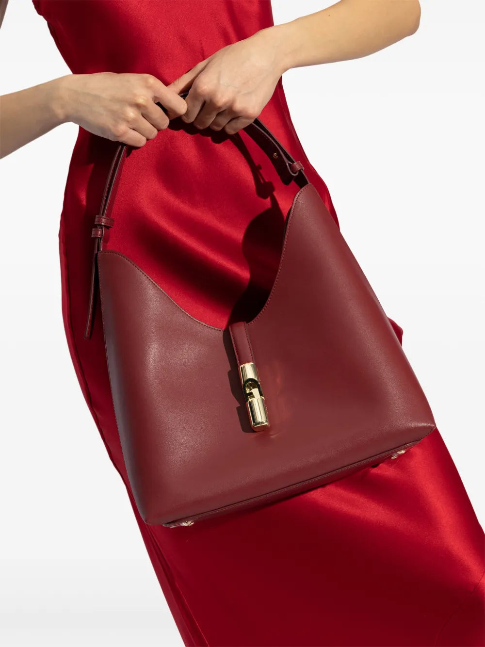 Furla Medium Goccia Shoulder Bag — Same as shown — Size One Size — Side View