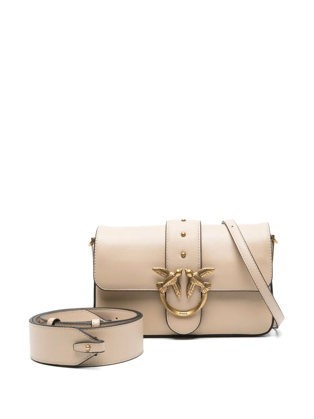 Pinko Mini Love One Slouchy Shoulder Bag — Same as shown — Size One Size — Lifestyle View