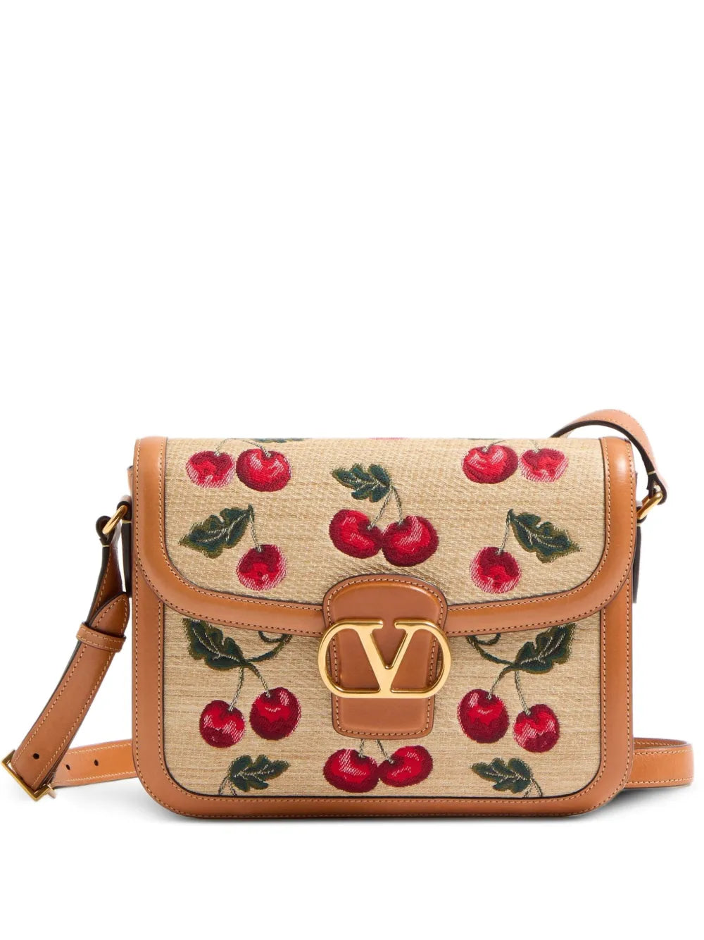 Valentino Garavani 9To5 Cherryfic Motif Shoulder Bag — Same as shown — Size One Size — Front View