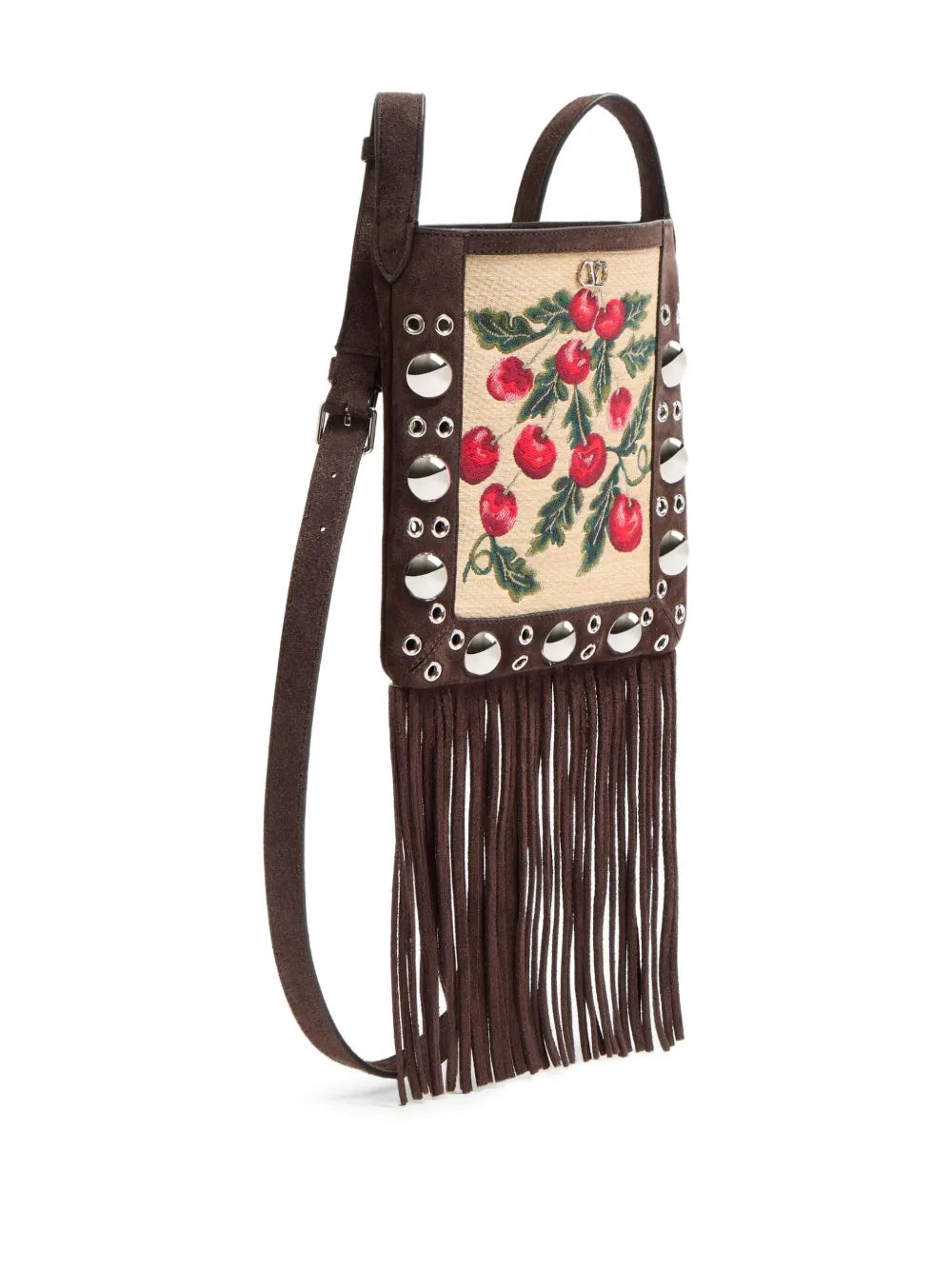 Valentino Garavani Small Nellcote Cherryfic Motif Shoulder Bag — Same as shown — Size One Size — Detail View