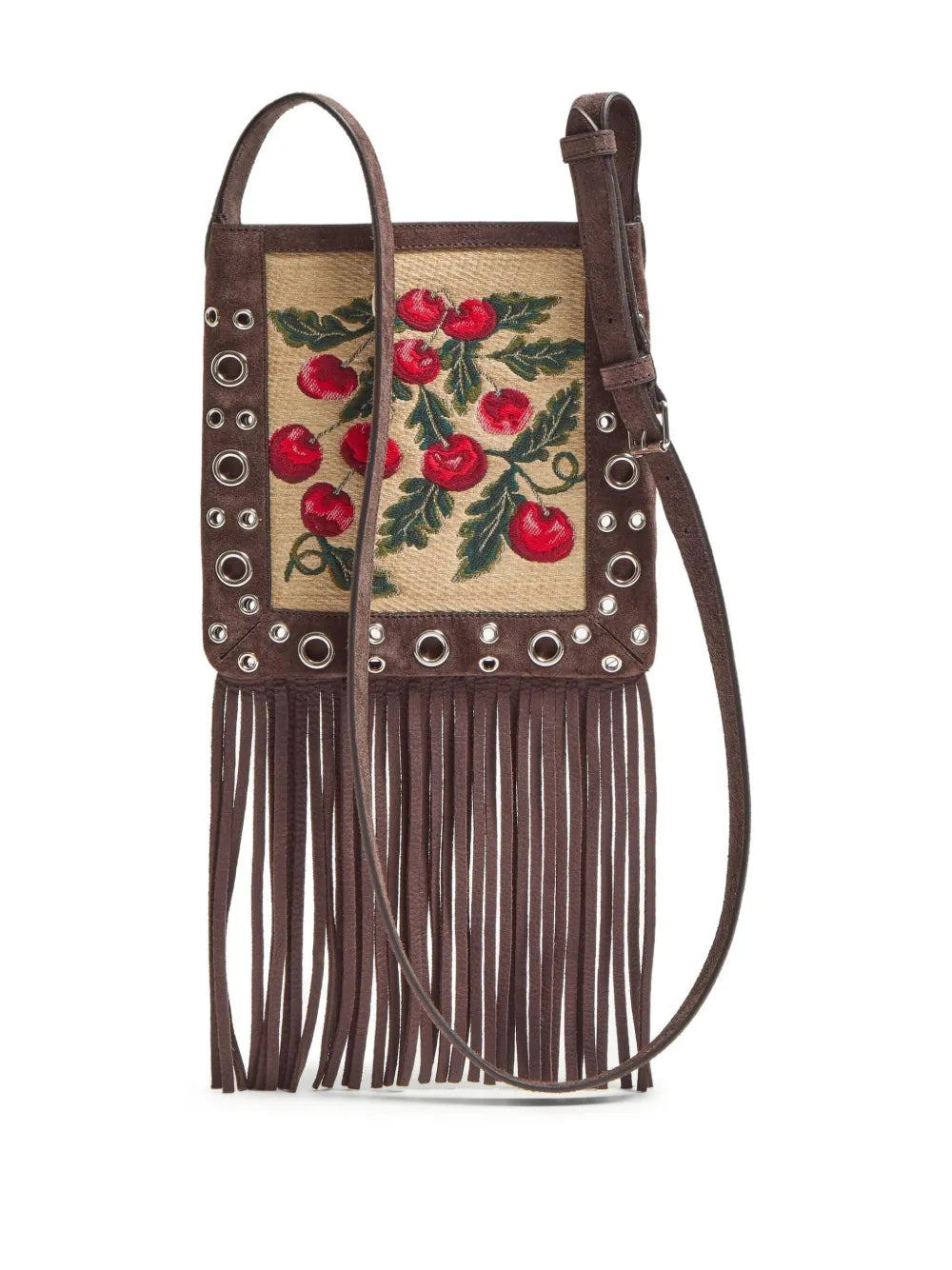 Valentino Garavani Small Nellcote Cherryfic Motif Shoulder Bag — Same as shown — Size One Size — Top View