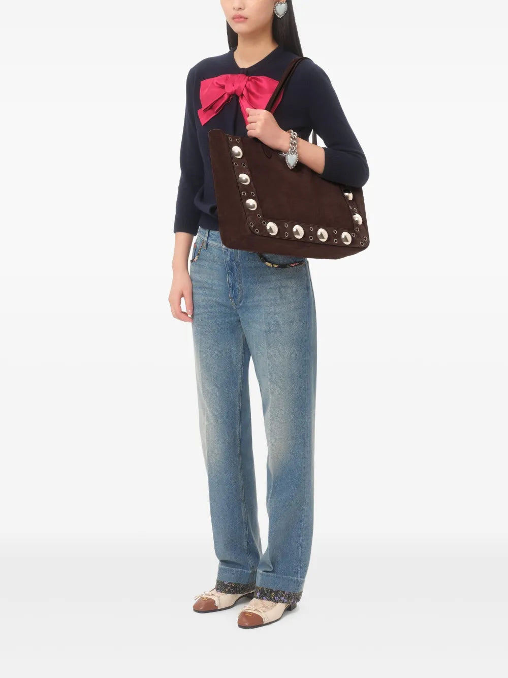 Valentino Garavani Medium Nellcote Tote Bag — Same as shown — Size One Size — Side View