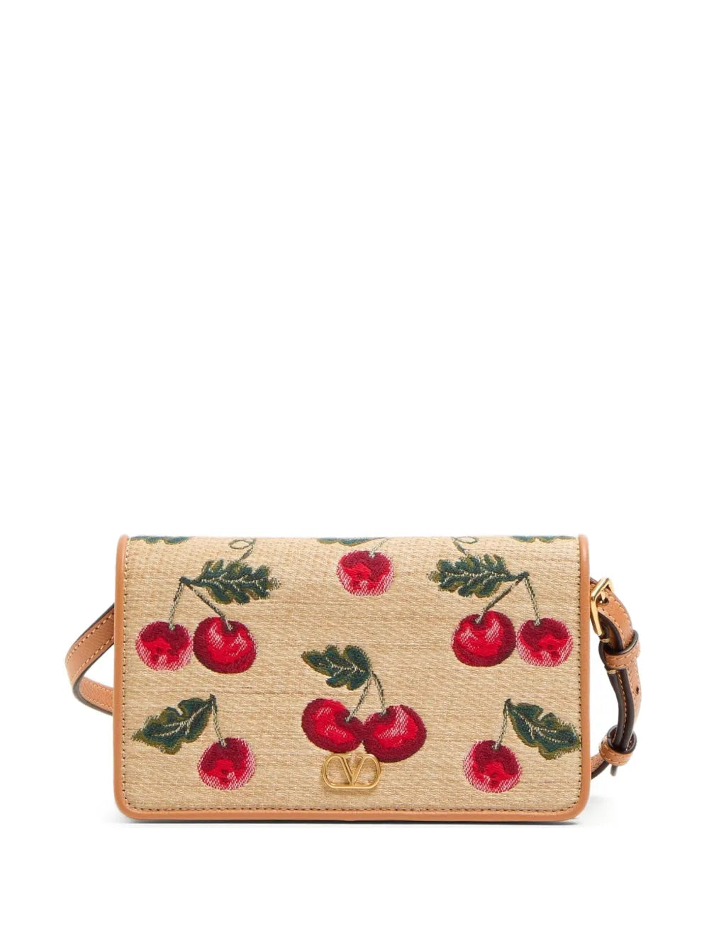 Valentino Garavani Mini Vlogo Signature Cherryfic Print Shoulder Bag — Same as shown — Size One Size — Front View