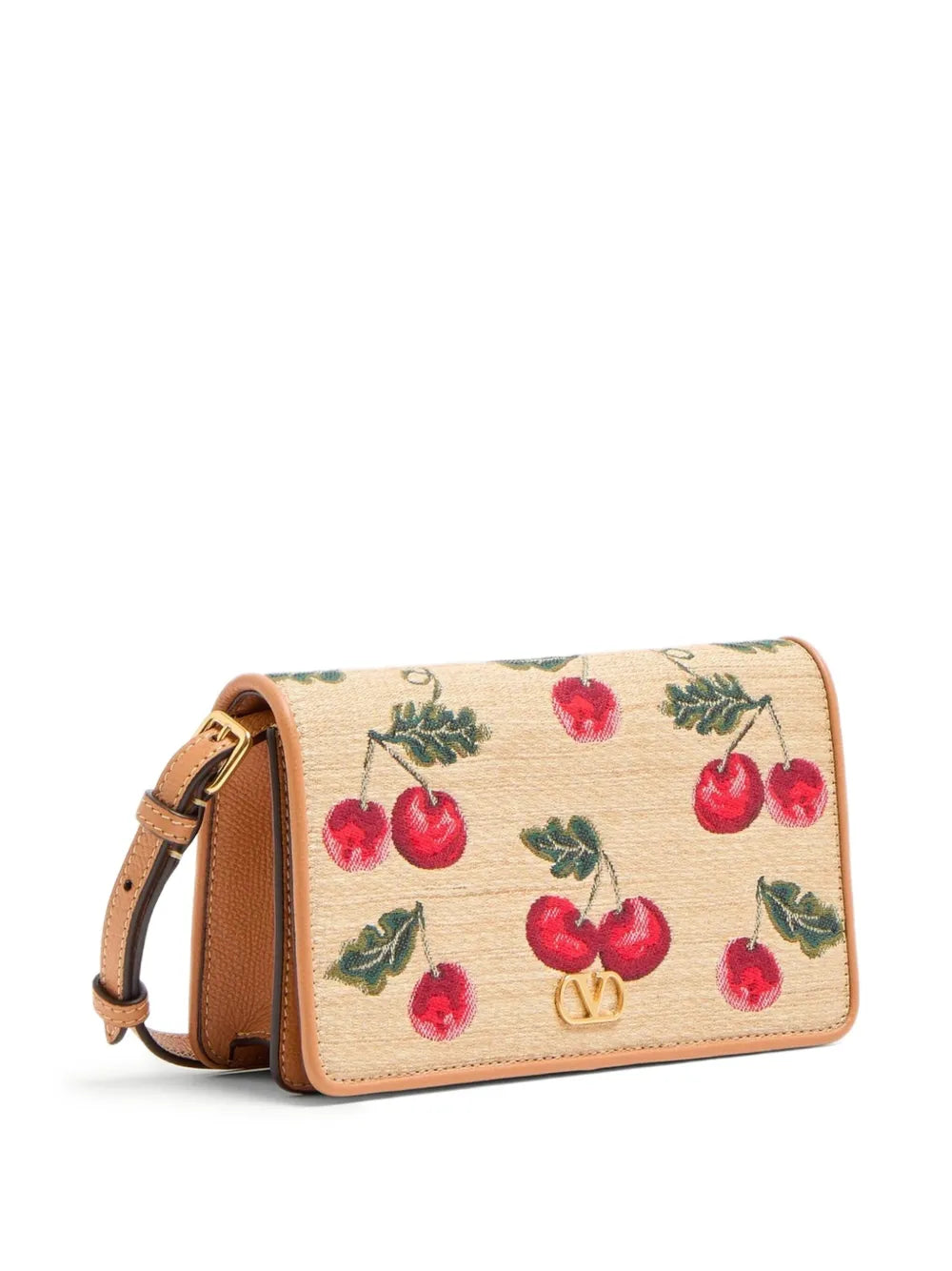 Valentino Garavani Mini Vlogo Signature Cherryfic Print Shoulder Bag — Same as shown — Size One Size — Detail View