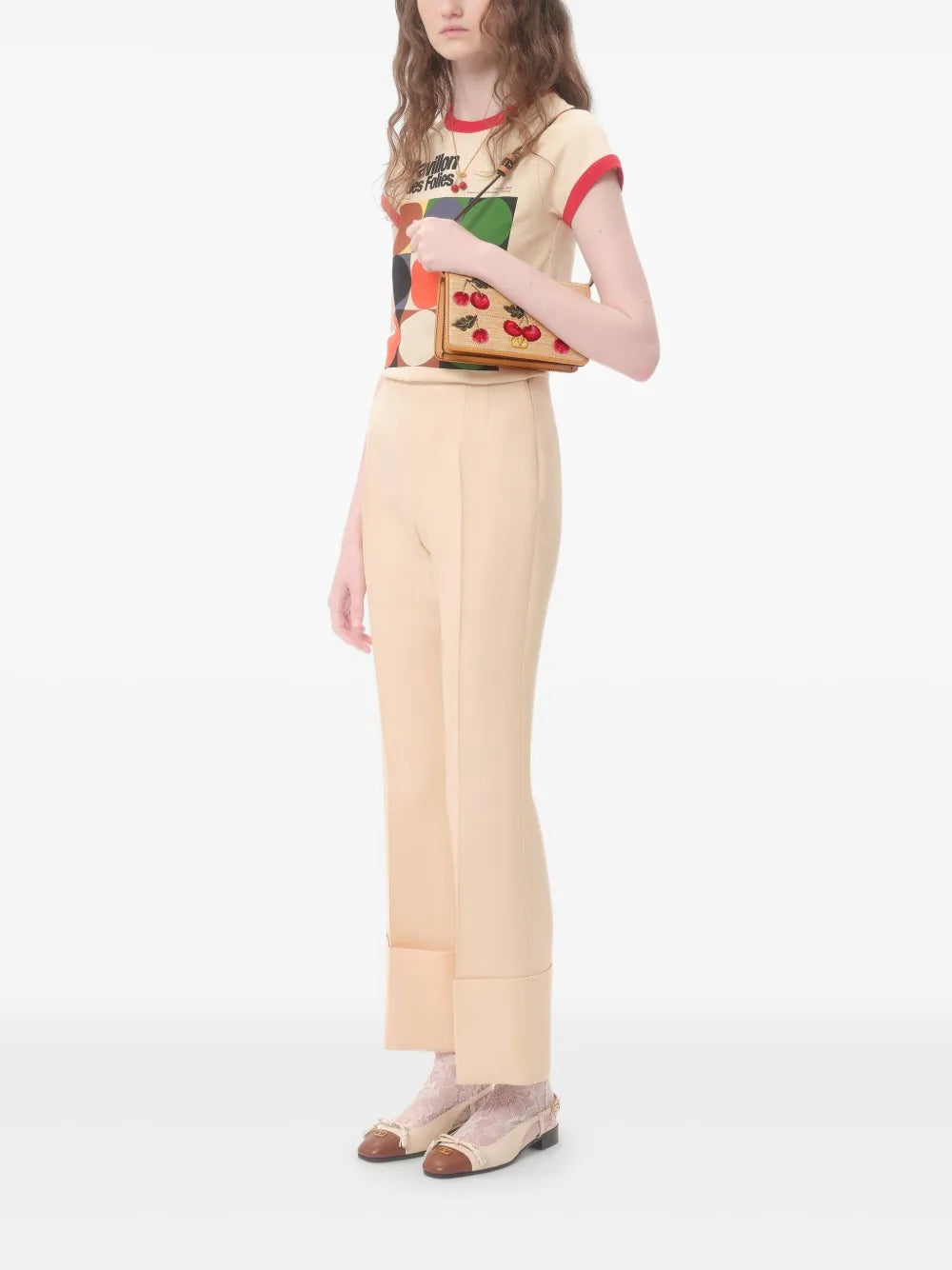 Valentino Garavani Mini Vlogo Signature Cherryfic Print Shoulder Bag — Same as shown — Size One Size — Side View
